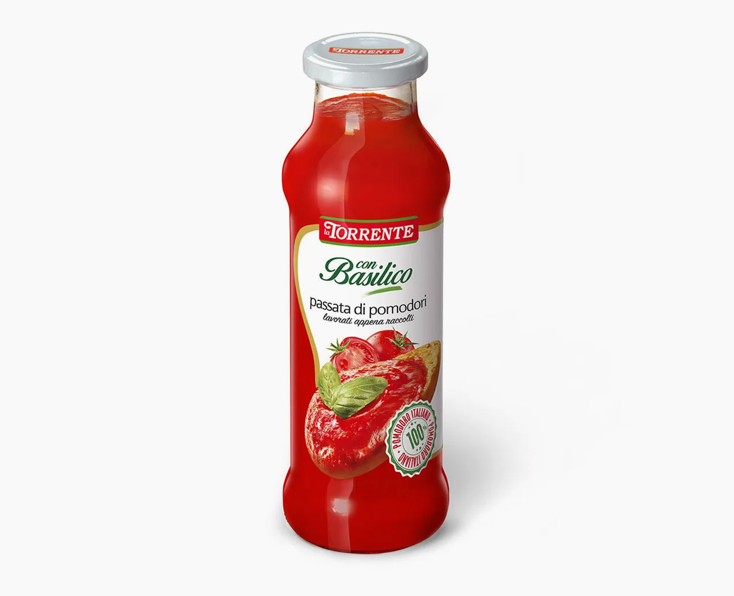 Passata con basilico 700 gr. conf. da 12 LA TORRENTE