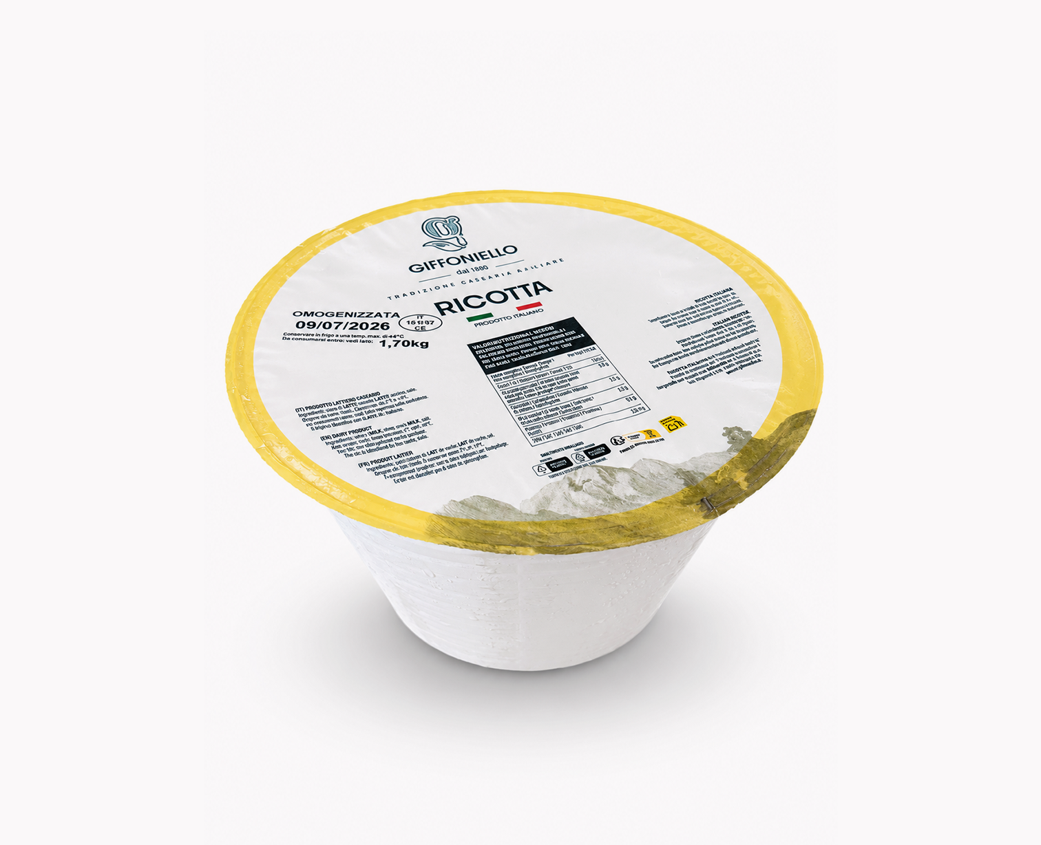 Ricotta Giffoniello da 1.7 kg