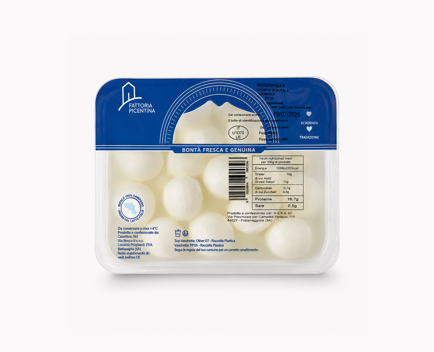 Bocconcini di mozzarella Fattoria Picentina