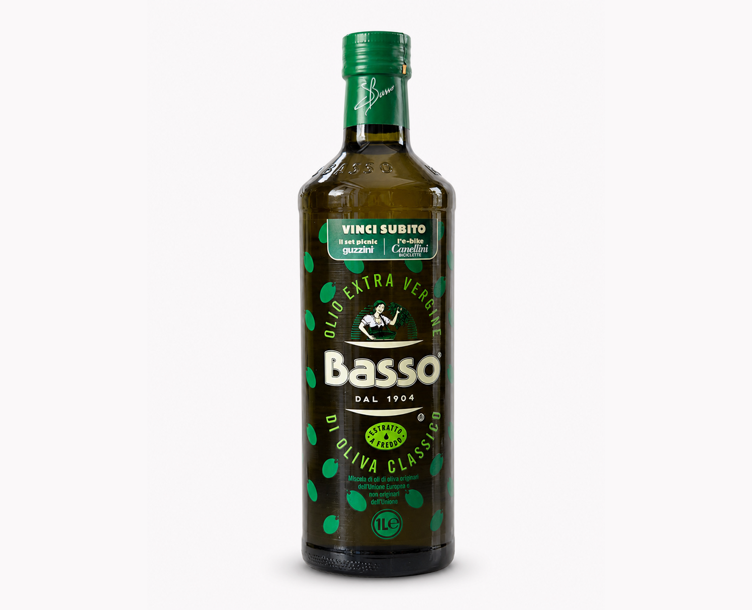 Olio extravergine d'oliva Basso da 1 lt