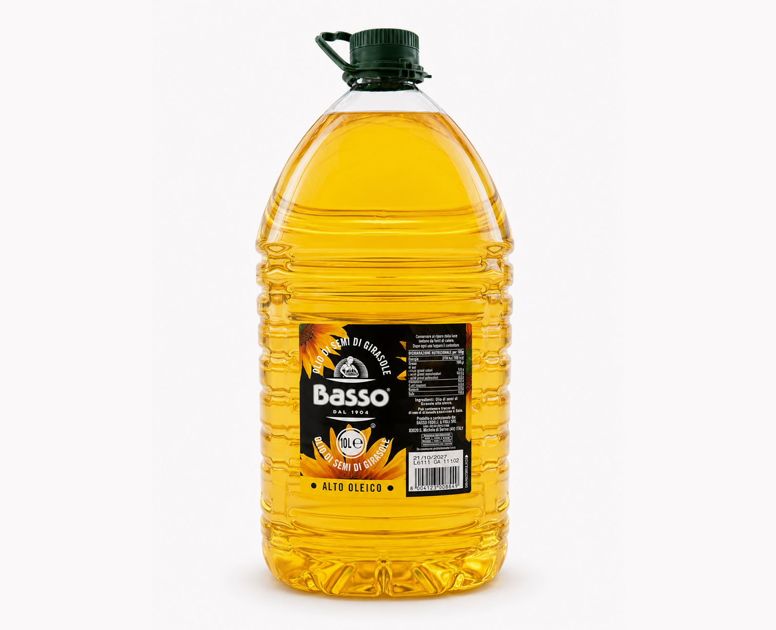 Olio di semi di girasole alto oleico Basso da 10 lt