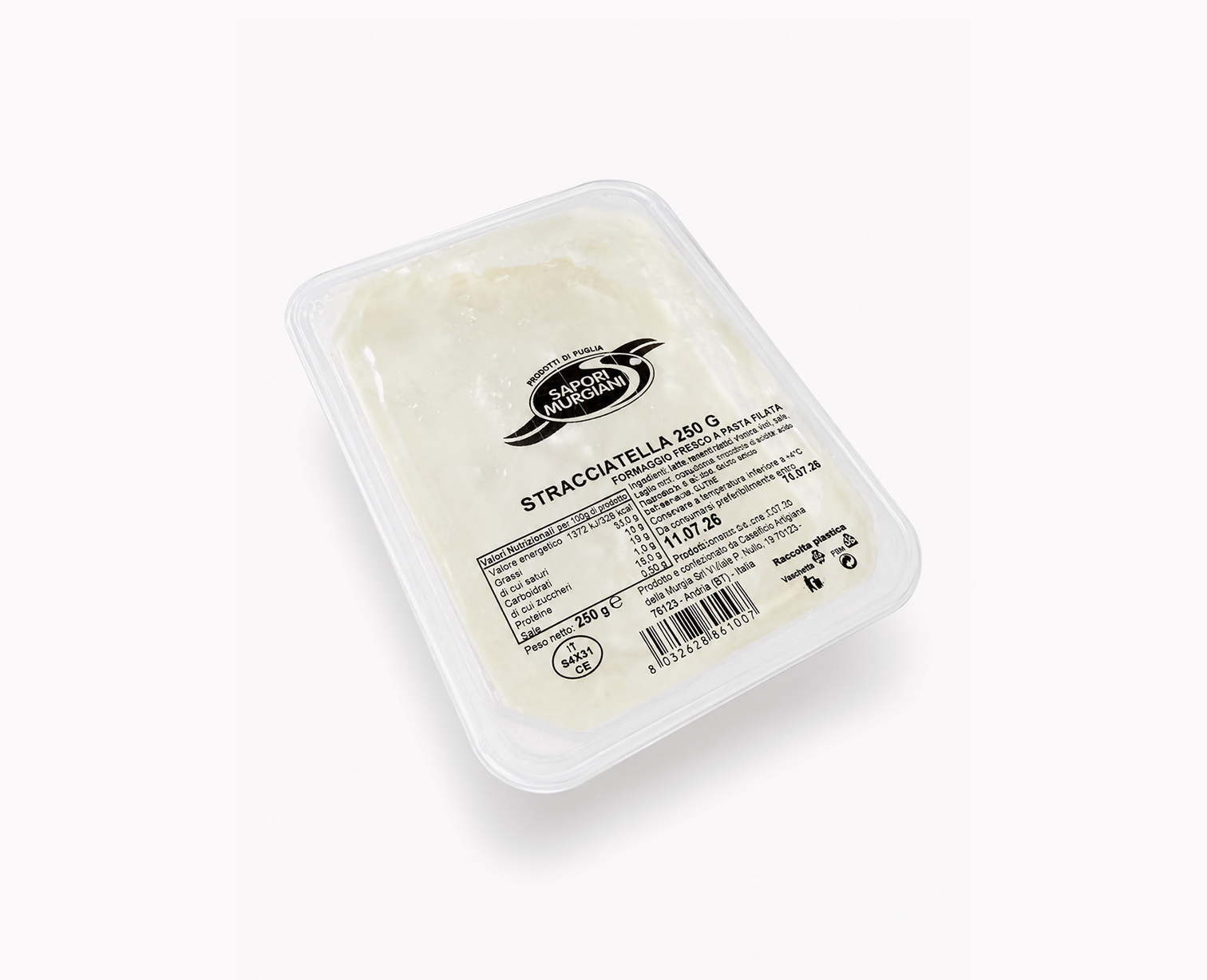 Stracciatella Sapori Murgiani in confezione da 250 gr