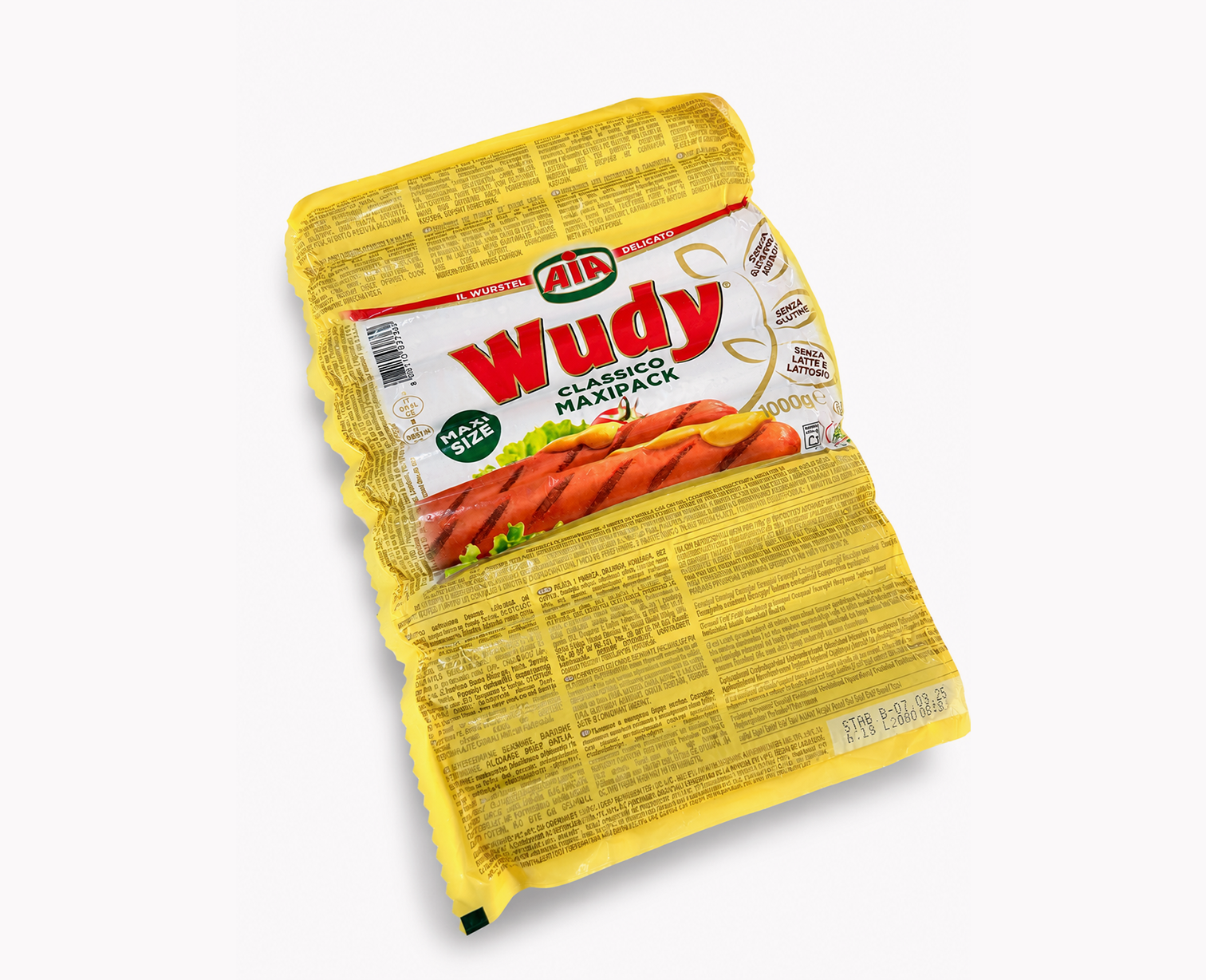 Würstel WUDY AIA maxipack da 1 kg